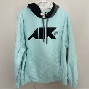 Nike Light blue and gray sweatshirt Size large